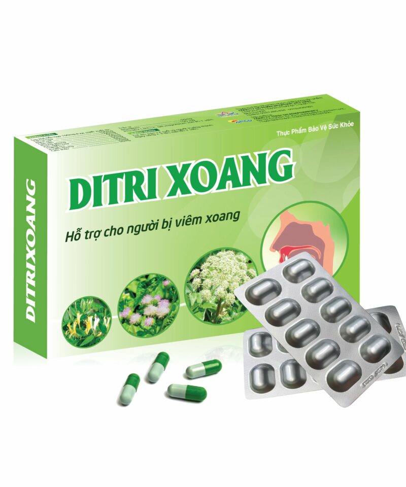 TPBVSK Ditrixoang - Hỗ Trợ Giảm Nhanh Viêm Xoang, Viêm Mũi Dị Ứng