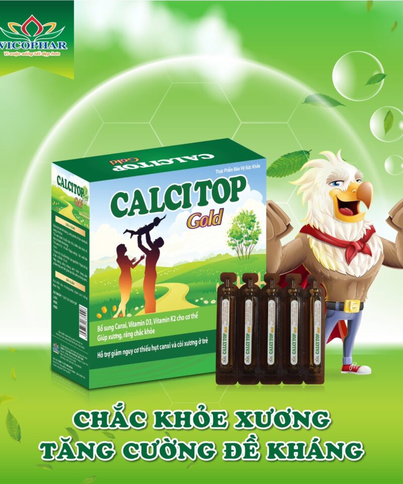 Bổ sung canxi, vitamin D3 & K2 - CALCITOP GOLD