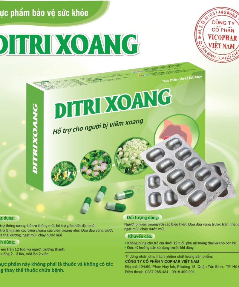 Hỗ trợ người bị viêm xoang - DITRIXOANG