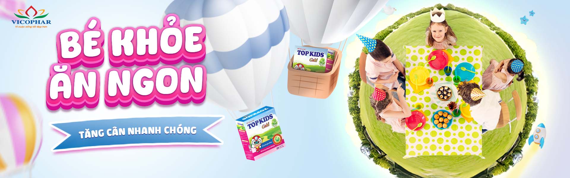 Bé khỏe ăn ngon Topkids Gold