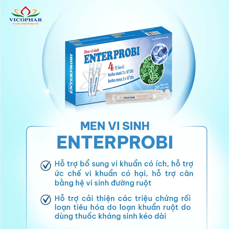 Công dụng men vi sinh Enter Probi