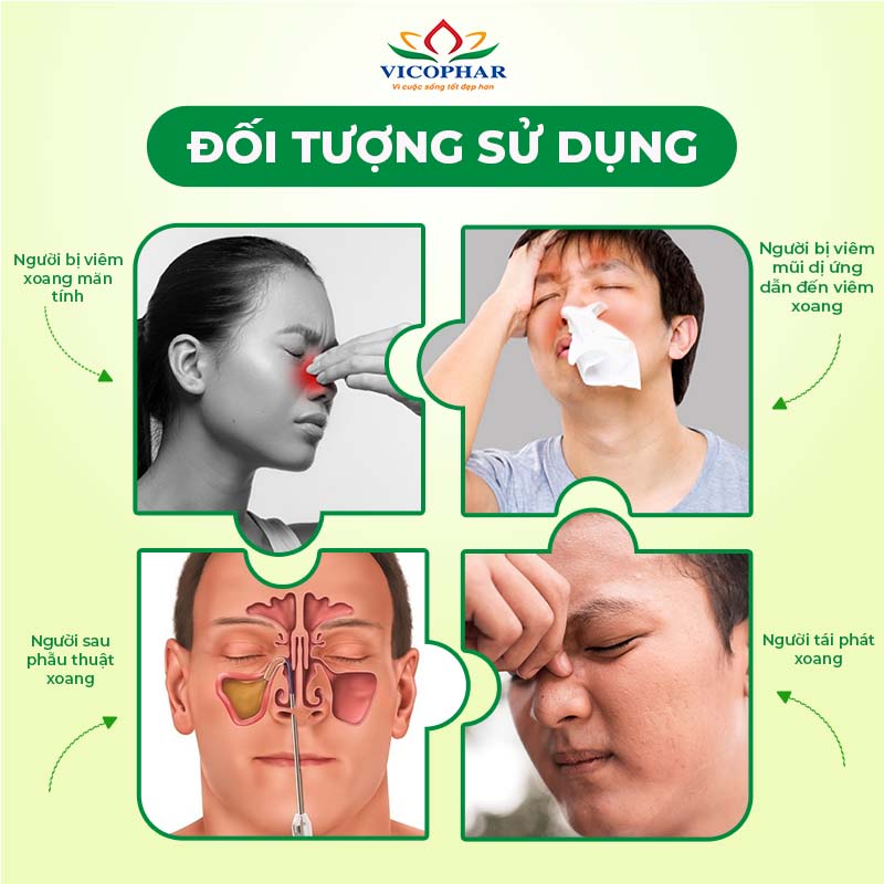 Đối tượng sử dụng viên uống hỗ trợ điều trị viêm xoang Ditrixoang