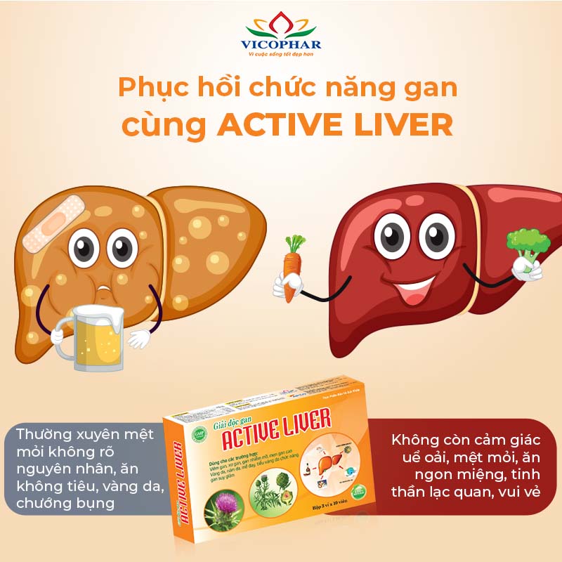 Phục hồi, tái tạo, giải độc gan Active Liver