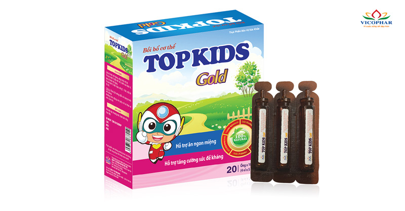 Siro ăn ngon Topkids Gold trong top siro ăn ngon ngủ ngon cho bé