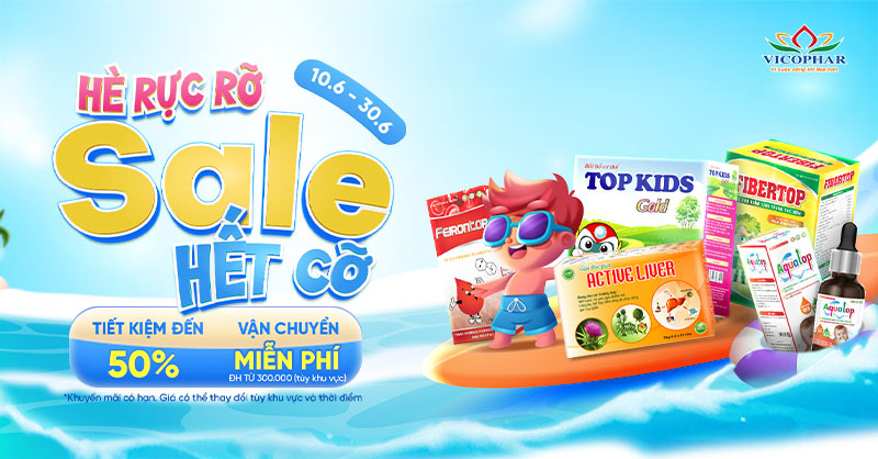 Hè rực rỡ Sale hết cỡ tại Vicophar