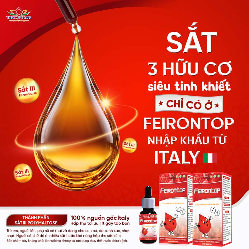 Công thức sắt 3 hữu cơ siêu tinh khiết từ Feirontop
